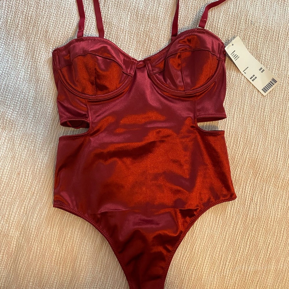 Urban Outfitters Satin Bodysuit